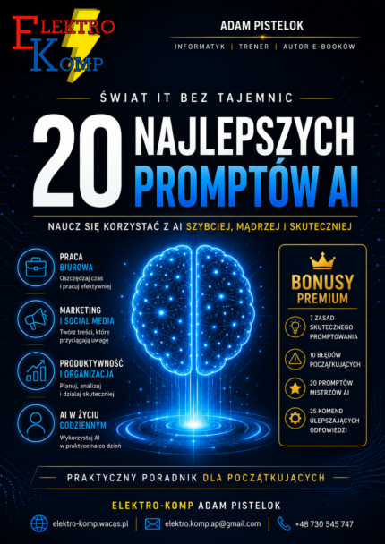20 NAJEPSZYCH PROMPTÓW AI